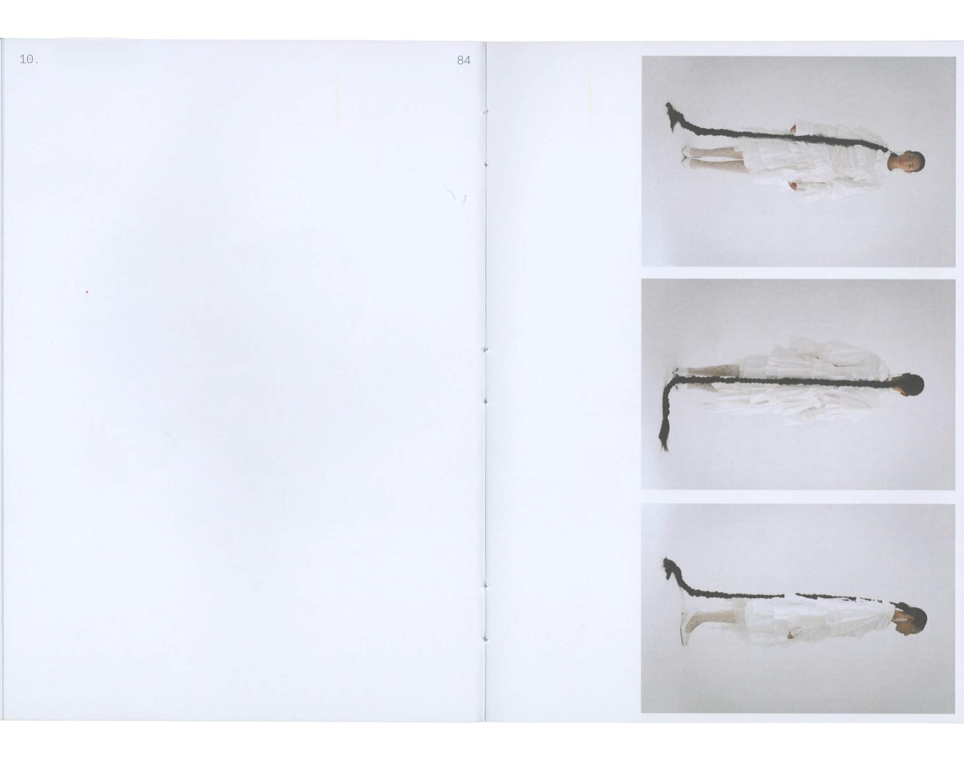 Magazine spread of the braided figure